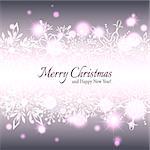 Sparkling Christmas Star Snowflake Greeting Card