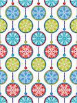 Vector illustration of seamless pattern with abstract christmas snowflakes