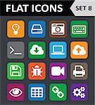 Universal Colorful Flat Icons. Set 8.