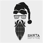 Santa Hipster, vector illustration design.