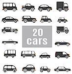 Cars. Set icons for you design