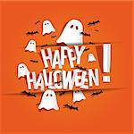 Happy Halloween card vector illustration