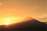 Mount Fuji at sunset, Shizuoka Prefecture