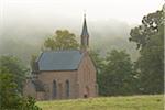 Church in Early Mornig Fog, Spessart, Bavaria, Germany