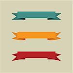 Set of vintage banners. Vector illustration.