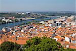 Coimbra city and river Mondego, Portugal