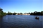 people with canoe in Sao Luis Of Maranhao in brazil