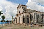 Old colonial cathedral in the center of Trinidad, Cuba.