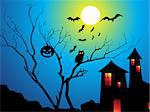 abstract halloween wallpaper vector illustration