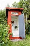 Open outhouse