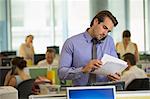 Businessman working in office