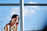 Businesswoman talking on cell phone