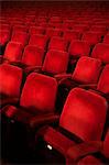 Empty seats in theater auditorium