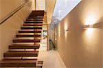 Staircase and corridor in modern house