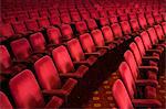 Empty seats in theater auditorium