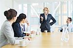 Business people talking in meeting