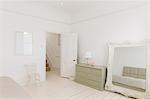 Mirror and dresser in bedroom