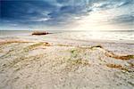 sand coast by Ijsselmeer, Hindeloopen, the Netherlands