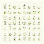 Massage and spa, set of icons for your design