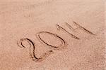 2014 written on the sand