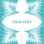 Shiny blue abstract vector background with text place
