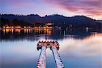 Kandy Lake at sunrise, Kandy, Central Province, Sri Lanka, Asia