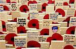 Crosses In The Royal British Legion Field Of Remembrance At St Margaret's Church, Westminster, London Include Many For The Victims Of The World Trade Centre Disaster.