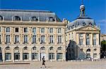 Place de la Bourse, Bordeaux, France. Former Royal Palace dedicated to King Louis XV (15th) .