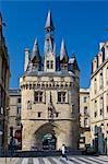 Porte Cailhau 15th century entrance to city of Bordeaux marks victory of Charles VIII at Fornoue