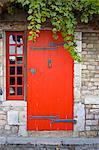 Traditional door, Ile De Re, France.