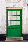 Tradtional door at numbeer 34, Ile De Re, France.