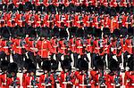 Military Parade parade soldiers with SLR rifles London, United Kingdom.