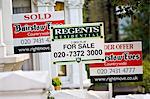 For Sale signs, West Hampstead, London