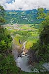 Reichenbach Falls, fictional location of Sherlock Holmes' death, Meiringen, Switzerland, Europe