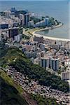 View from Corcovado Mountain of Rio de Janeiro, Brazil