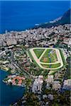 View from Corcovado Mountain of Hipodromo da Gavea, Rio de Janeiro, Brazil