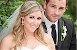 Portrait of Bride and Groom Outdoors, Toronto, Ontario, Canada