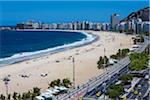 Copacabana Promenade and Copacabana Beach, Rio de Janeiro, Brazil