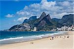 Scenic view of Ipanema Beach, Rio de Janeiro, Brazil