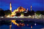 Hagia Sophia (Aya Sofya Mosque) (The Church of Holy Wisdom), UNESCO World Heritage Site, at sunrise, Istanbul, Turkey