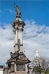 Memorial to the Heroes of the Independence dating from 1809, Quito, UNESCO World Heritage Site, Pichincha Province, Ecuador, South America