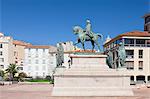 Napoleon monument at Place du Gaulle (Place du Diamant), Ajaccio, Corsica, France, Mediterranean, Europe