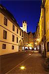 Old town with Hohes Schloss Castle, Fussen, Ostallgau, Allgau, Bavaria, Germany, Europe