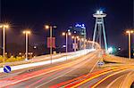 Novy Most Bridge and UFO viewing platform, Bratislava, Slovakia, Europe