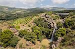 Sa'ar waterfall at the Hermon Nature Reserve, Golan Heights, Israel, Middle East