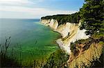 Chalk cliffs, Jasmund National Park, Ruegen Island (Rugen Island), Mecklenburg-Vorpommern, Germany, Baltic Sea, Europe