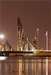 Manama at night, Bahrain, Middle East