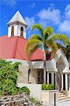 Evangelical Church on Bruyn Street, Gustavia, St. Barthelemy (St. Barts), Leeward Islands, West Indies, Caribbean, Central America