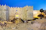 Damascus Gate, Old City, UNESCO World Heritage Site, Jerusalem, Israel, Middle East