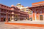 The City Palace in the heart of the old city, Jaipur, Rajasthan, India, Asia